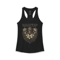 HEXA NOIR NOCTURNAL: Hallowed Nocturnal Saints Tank | Gothic Skull Floral Racerback | Dark Spiritual Streetwear