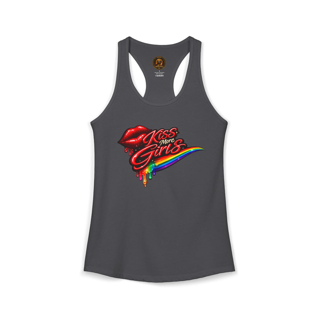 Kiss More Girls Pride Racerback Tank | Hexa Noir Pride '26 Collection