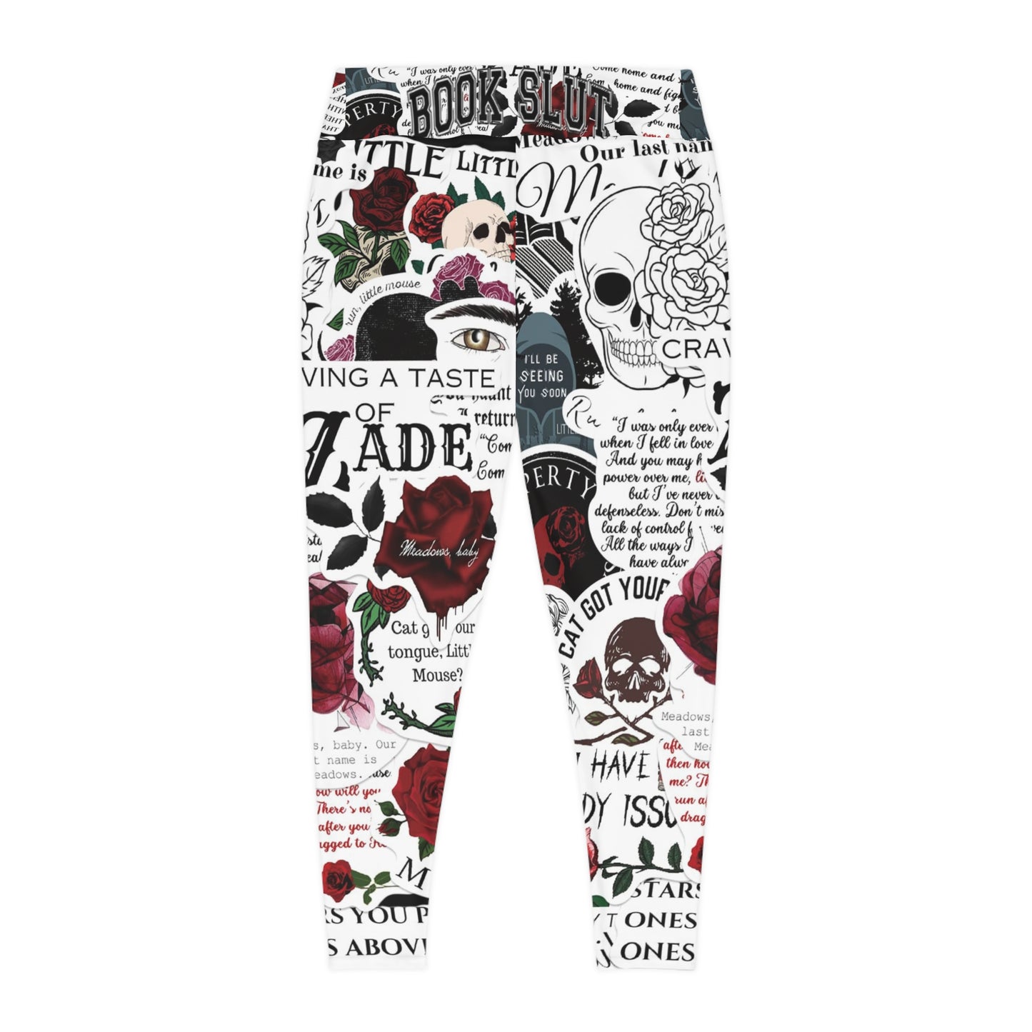 Dark Romance Collage Leggings | Bookish Goth Aesthetic | Reader Girl Outfit | Booktok Inspired