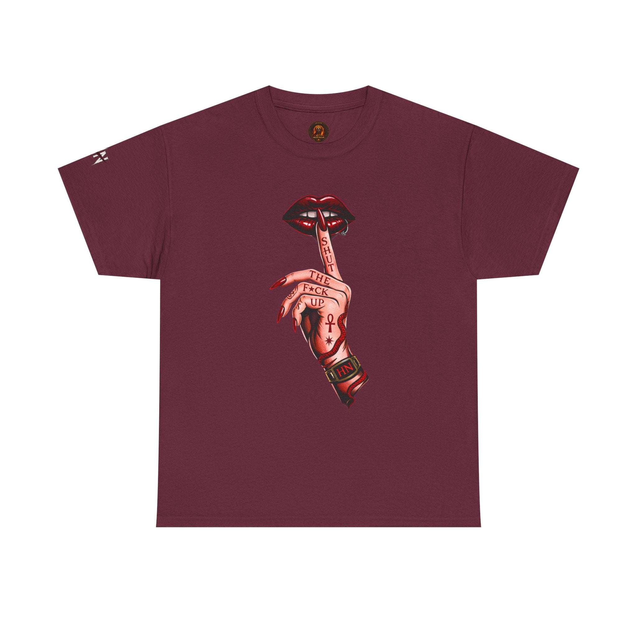 SILENCE. Unisex Statement Graphic Tee — Minimalist Dark Aesthetic