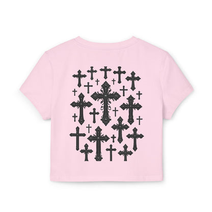 Holy Water Women's Baby Tee, Holy Pressure.