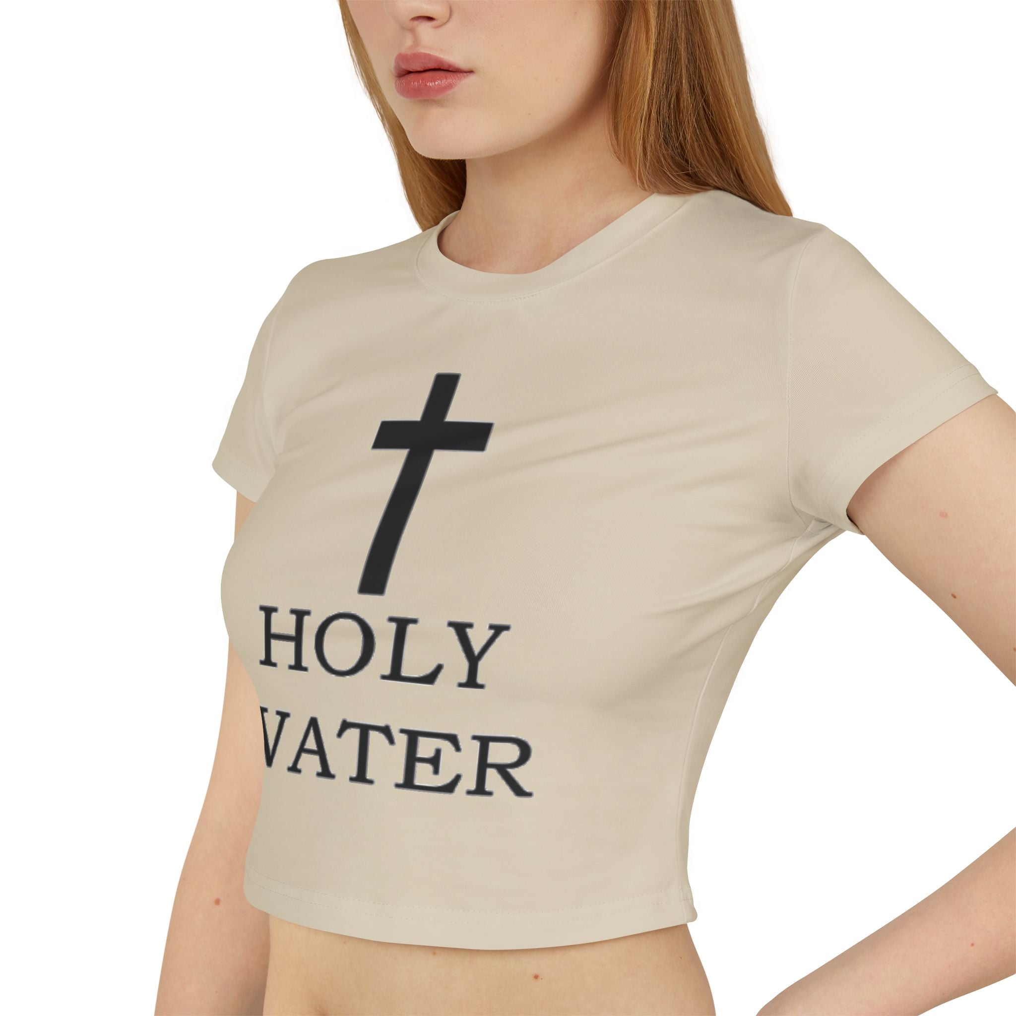 Holy Water Women's Baby Tee, Holy Pressure.