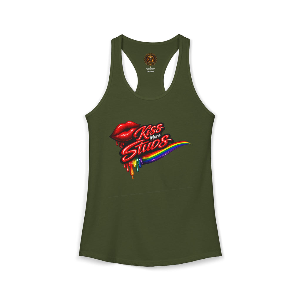 Kiss More Studs Racerback Tank  | Hexa Noir Pride '26