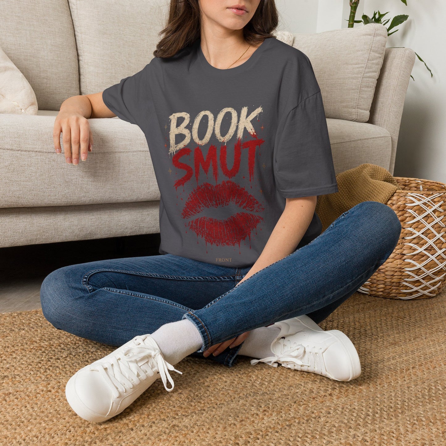 Book Smug  Lettering Tee  – Dark Romance Reader Aesthetic