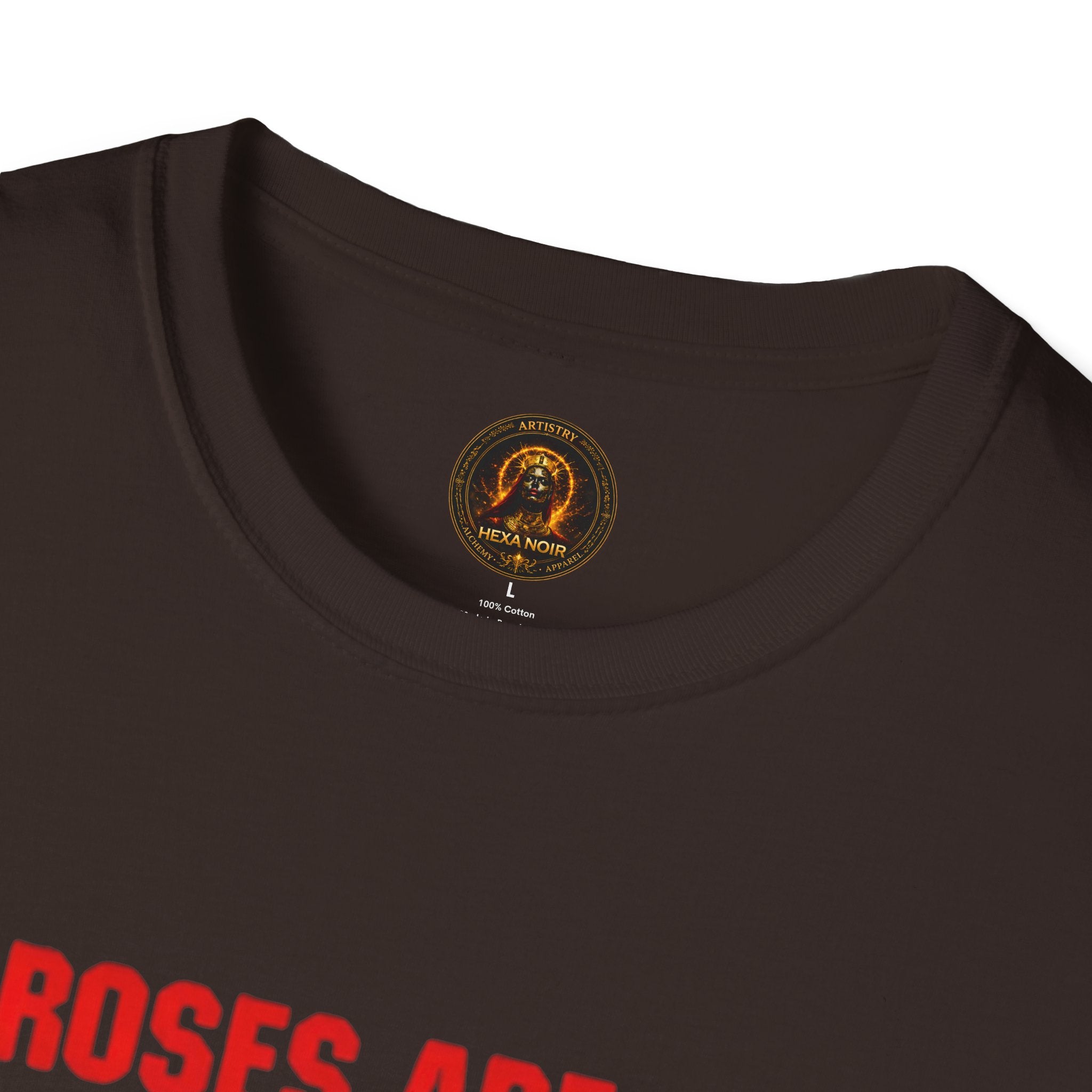 "Roses Are Red, People Are Fake" Unisex Cotton Graphic Tee