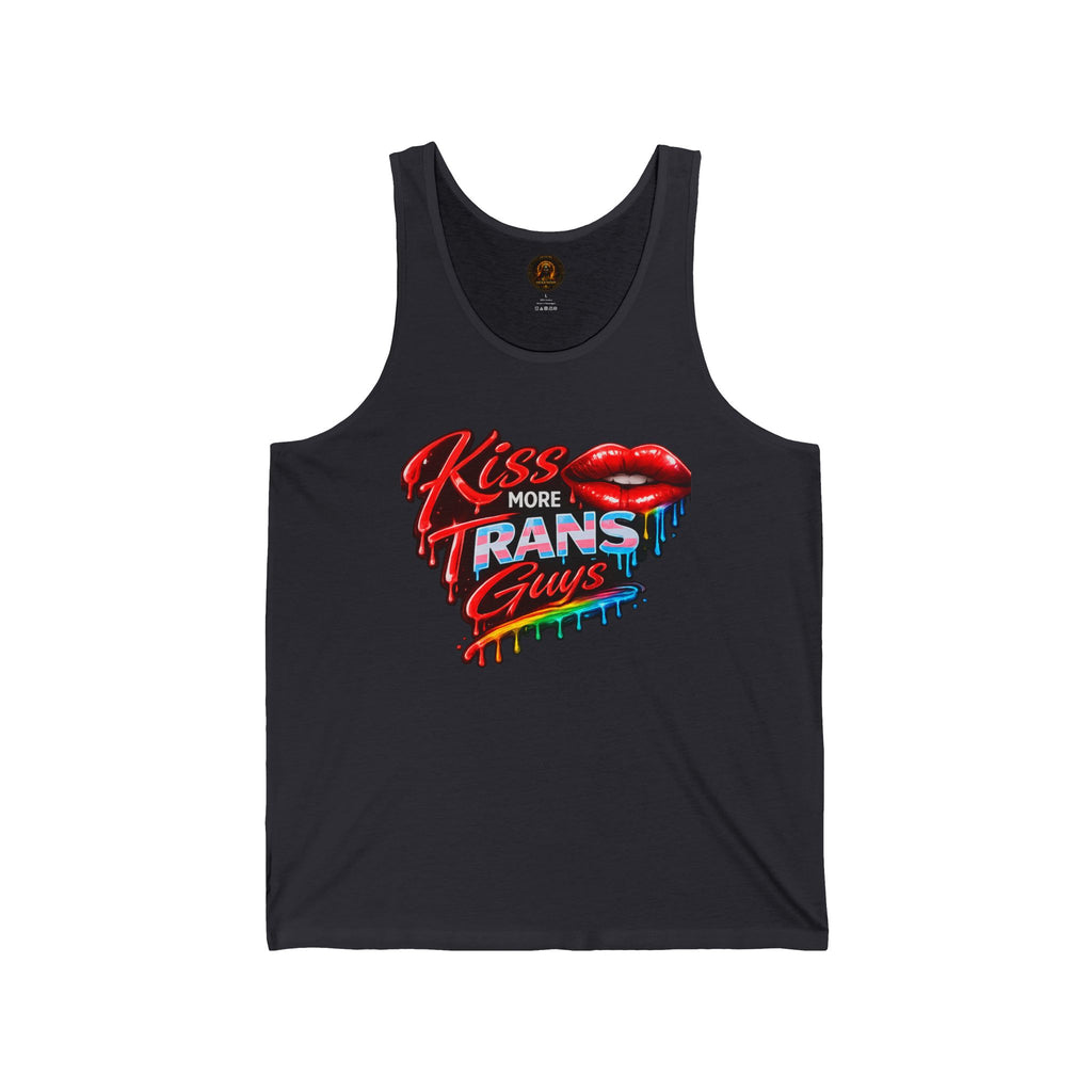 Kiss More Trans Guys Rainbow Tank| Hexa Noir Pride '26