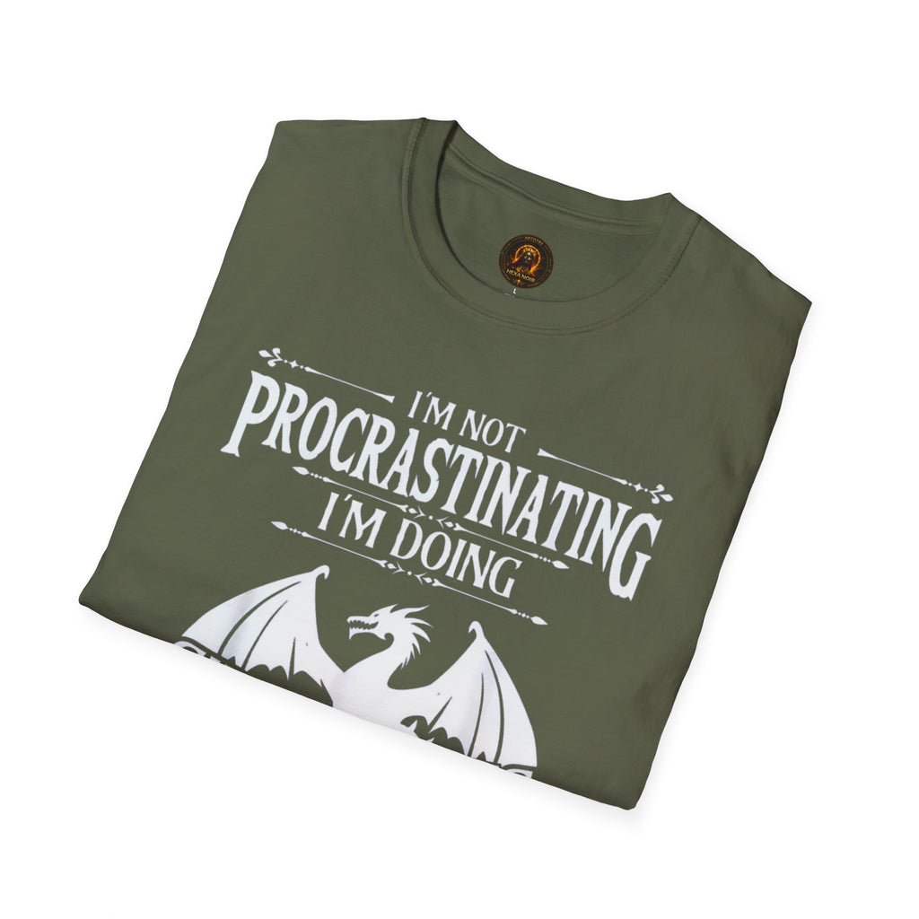 "I'm Not Procrastinating I'm Doing Side Quests" Dragon Gamer Tee