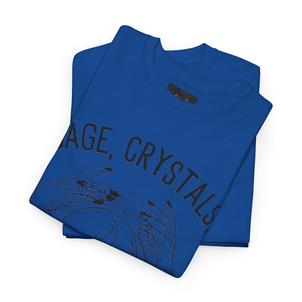 Salvia, Cristalli e Trap Music, Abbigliamento casual, Regalo per amanti della musica, Maglietta spirituale