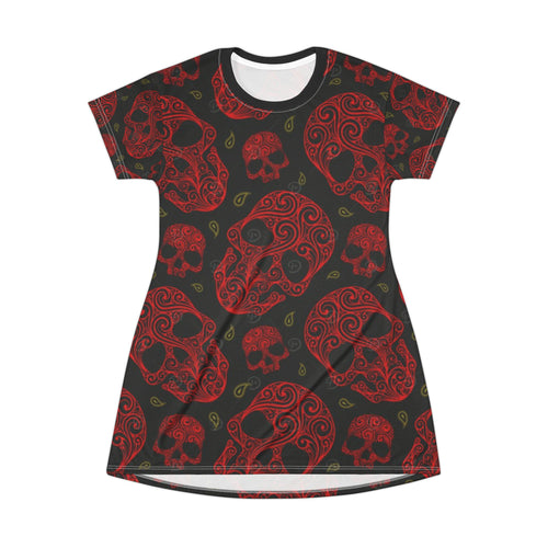 Blood Rose Skull Dress – Gothic Luxe Collection