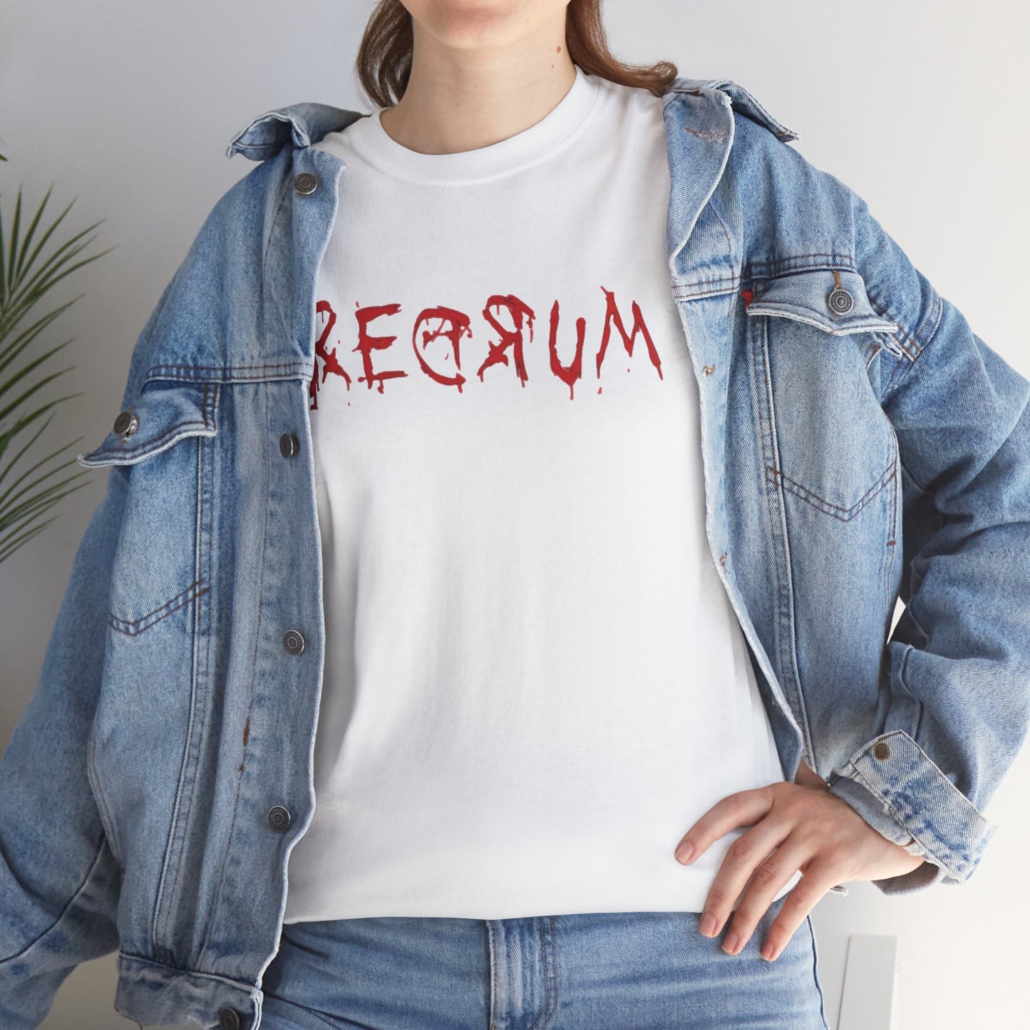 REDRUM' Design, Spooky T-Shirt, Halloween Apparel, Horror Movie Fan Gift, Unique Graphic Tee