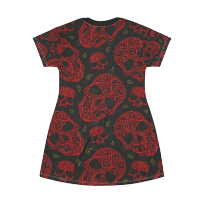 Blood Rose Skull Dress – Gothic Luxe Collection