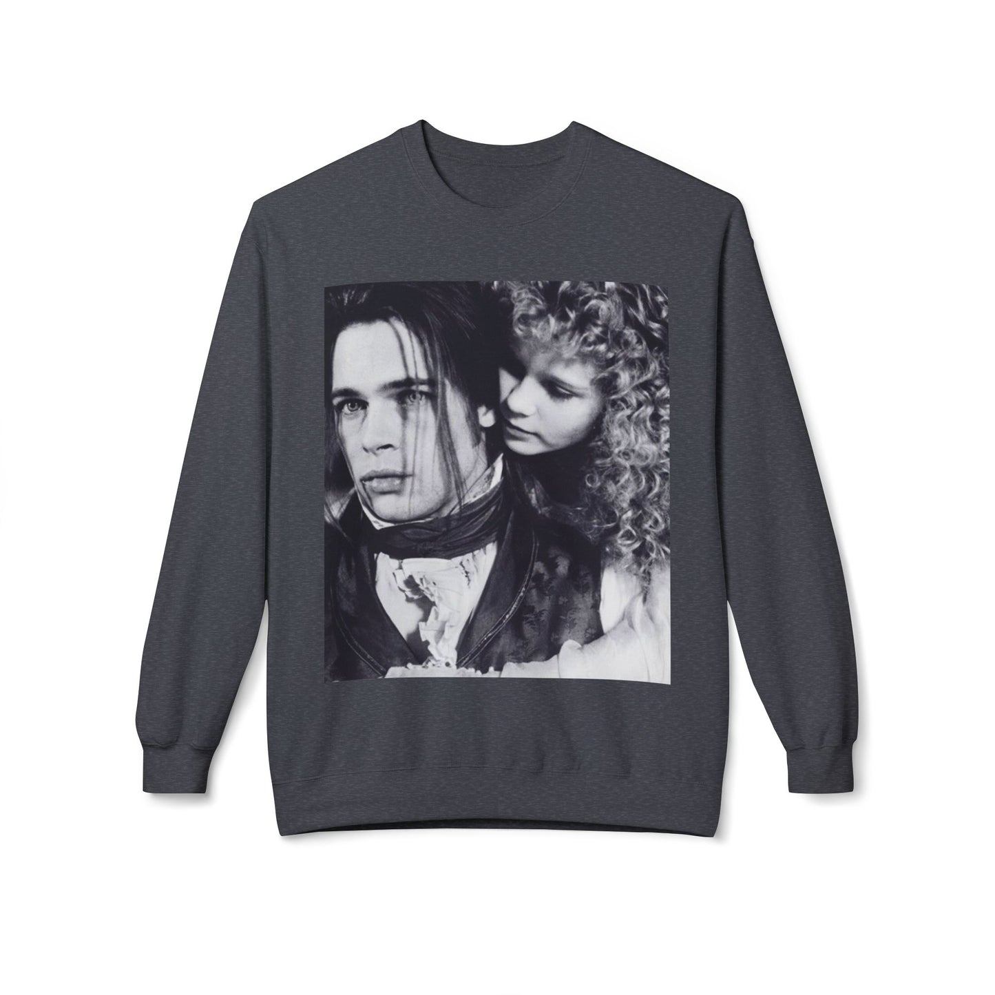 Vampire Romance Fleece Crewneck Sweatshirt, Cozy Sweatshirt, Gothic Fashion