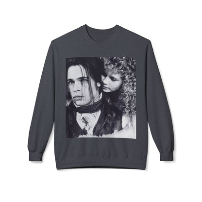 Vampire Romance Fleece Crewneck Sweatshirt, Cozy Sweatshirt, Gothic Fashion
