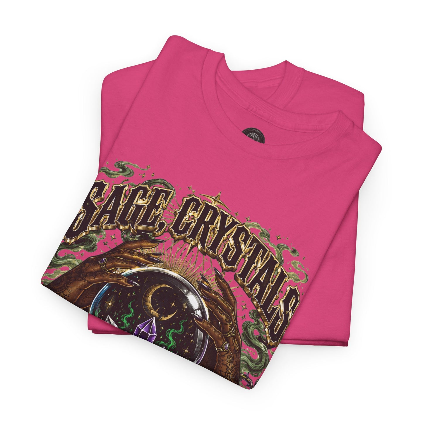 Sage, Crystals, and Trap Music, Casual Wear, Gift for Music Lovers, Spiritual Tee