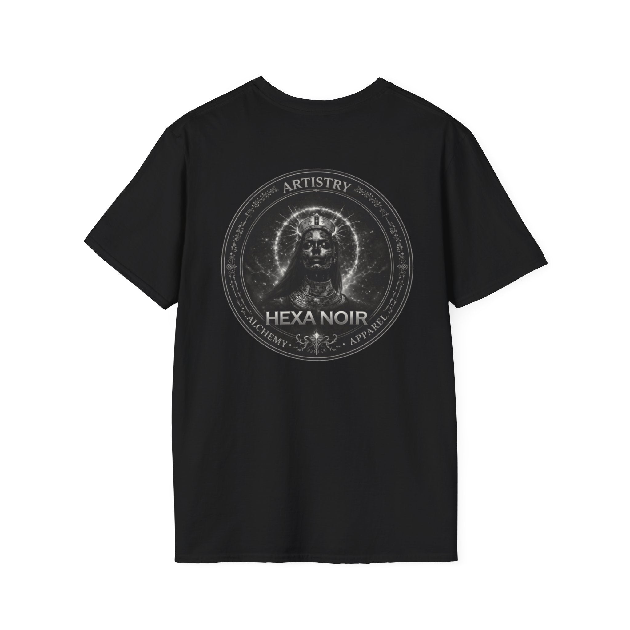 She/Her Daddy Gothic T-Shirt — Hexa Noir Back Logo
