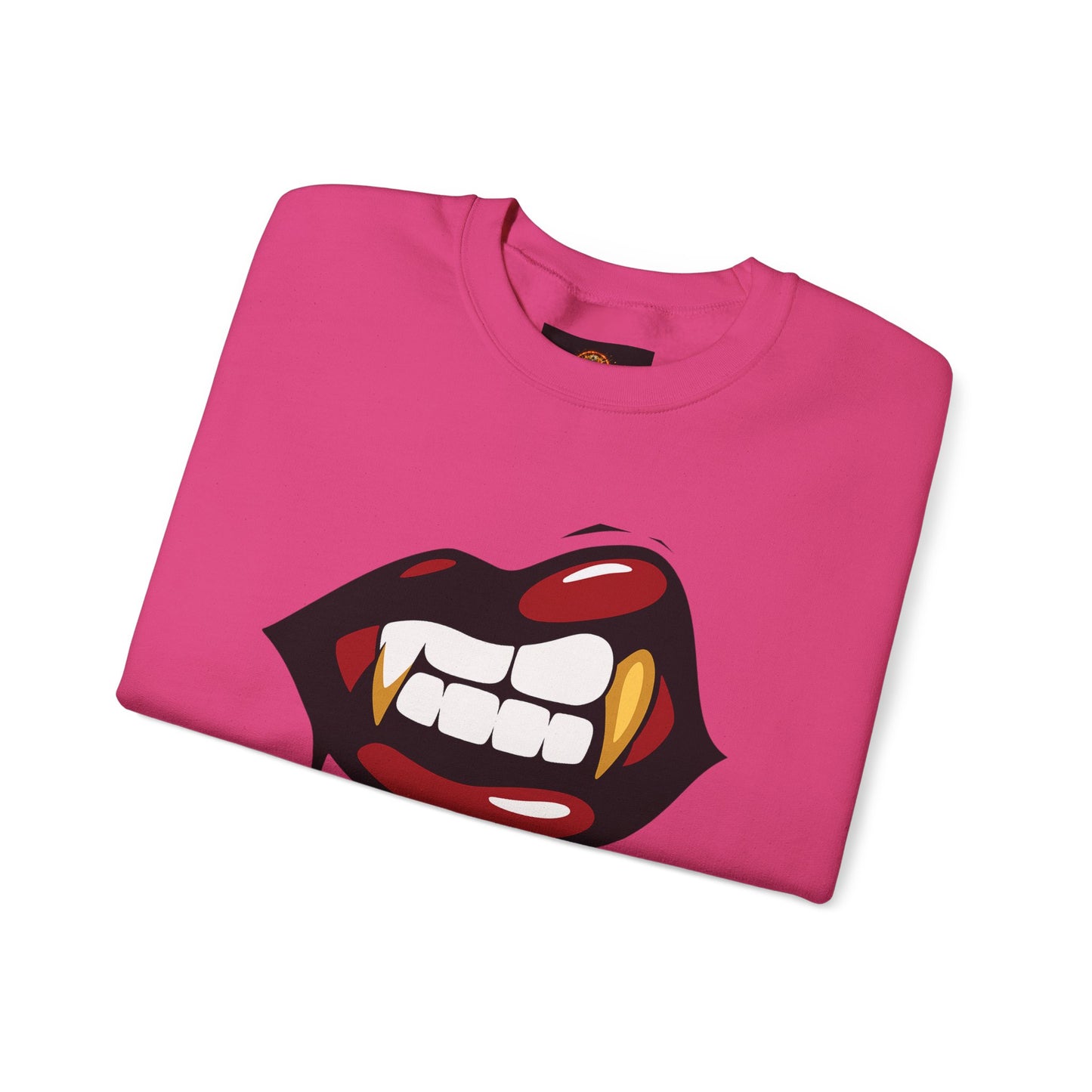 Vampire Bite Crewneck Sweatshirt | Gothic Streetwear | Dark Feminine Fashion | Edgy Alt Style |