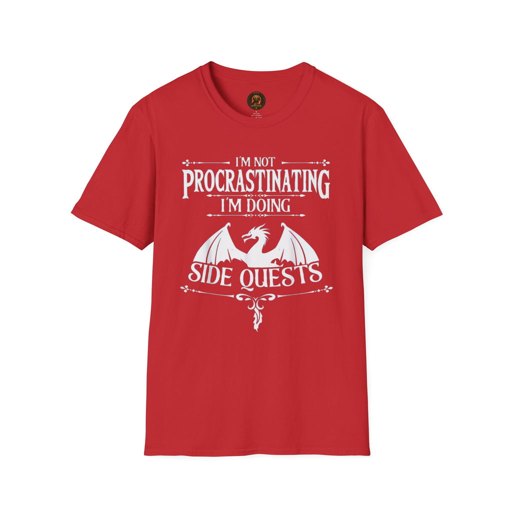"I'm Not Procrastinating I'm Doing Side Quests" Dragon Gamer Tee