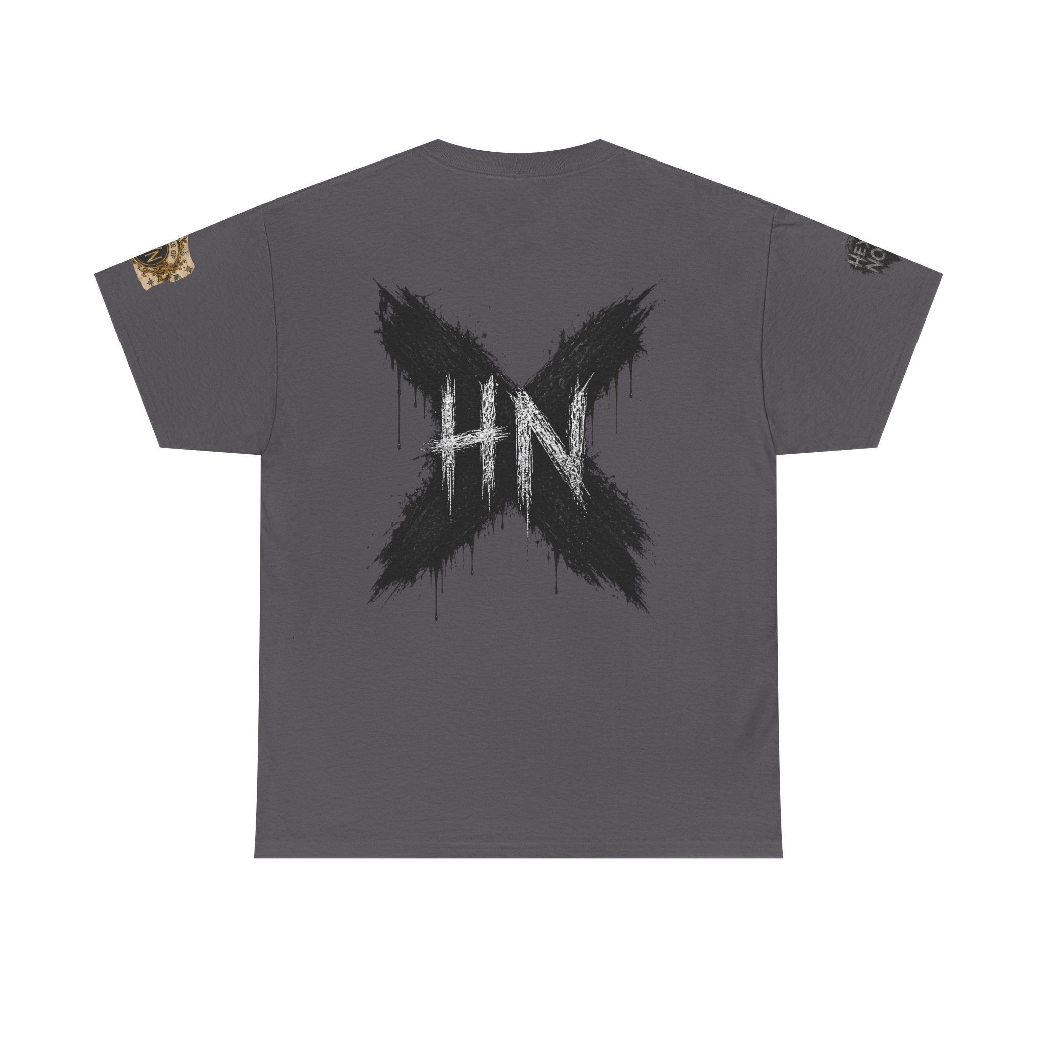 Thick & Thriving Graphic Tee — Bold Gothic Lettering with Distressed X Back