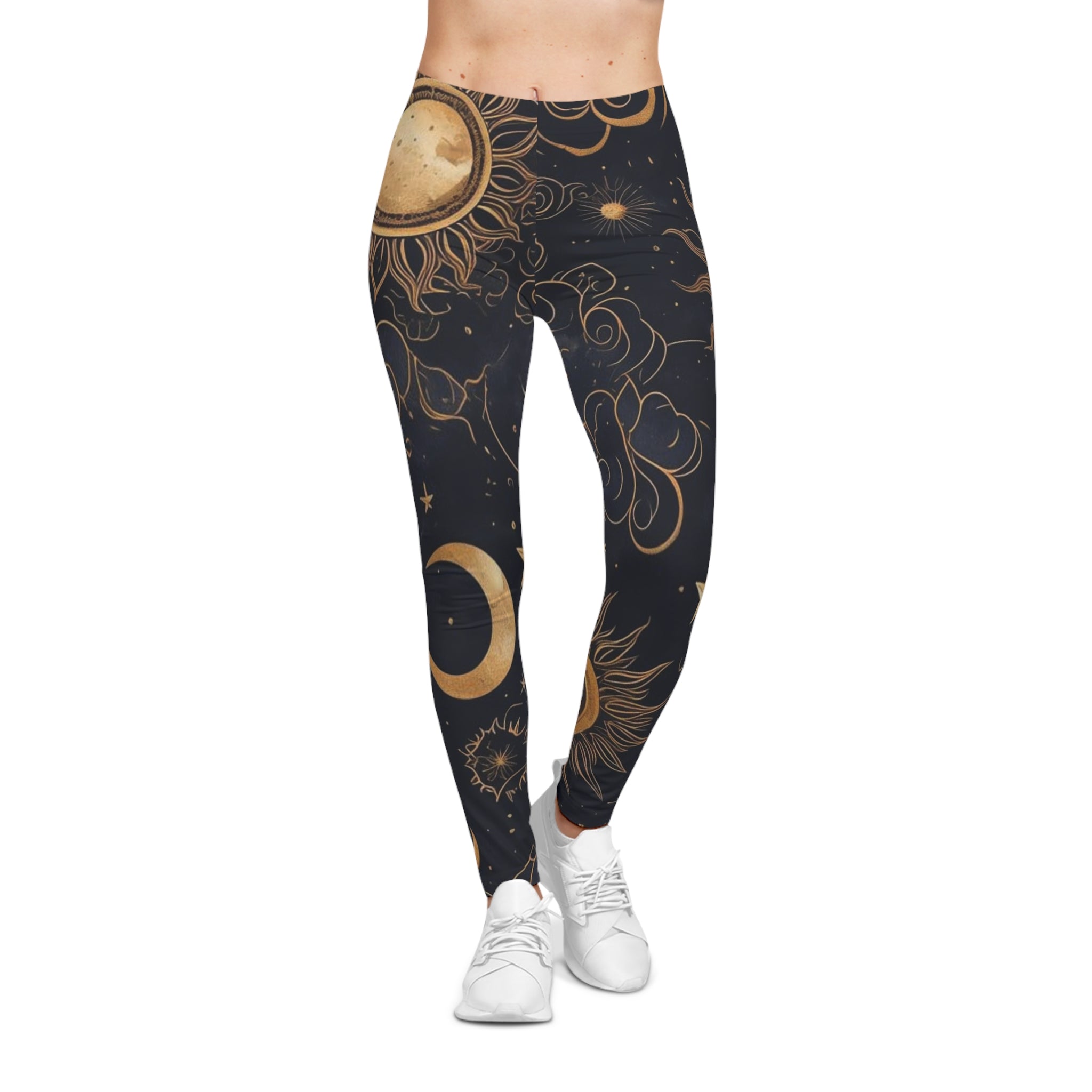 Celestial Print Women's Casual Leggings