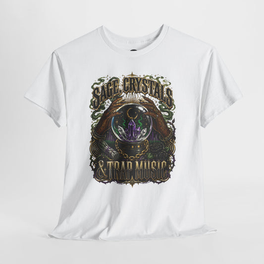 Sage, Crystals, and Trap Music, Casual Wear, Gift for Music Lovers, Spiritual Tee