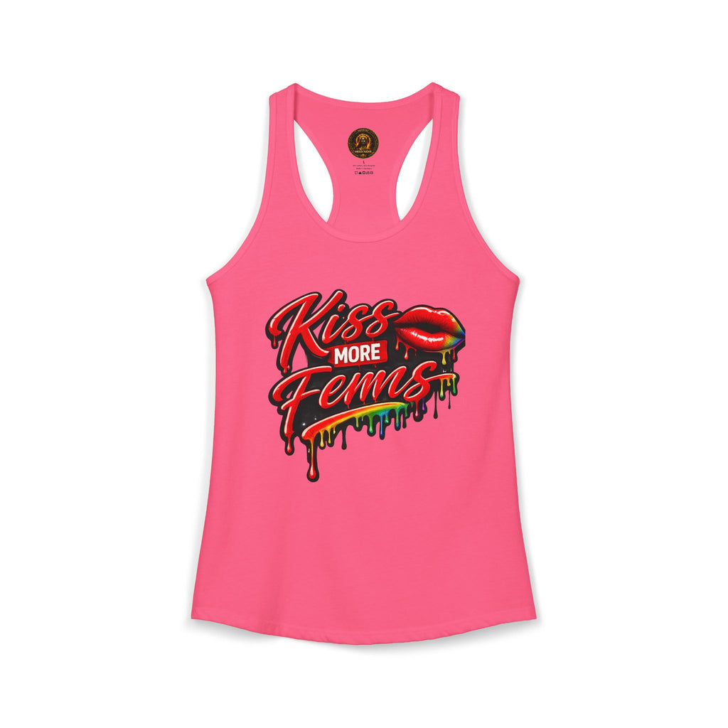 Kiss More Fems Pride Racerback Tank| Hexa Noir Pride '26 Collection