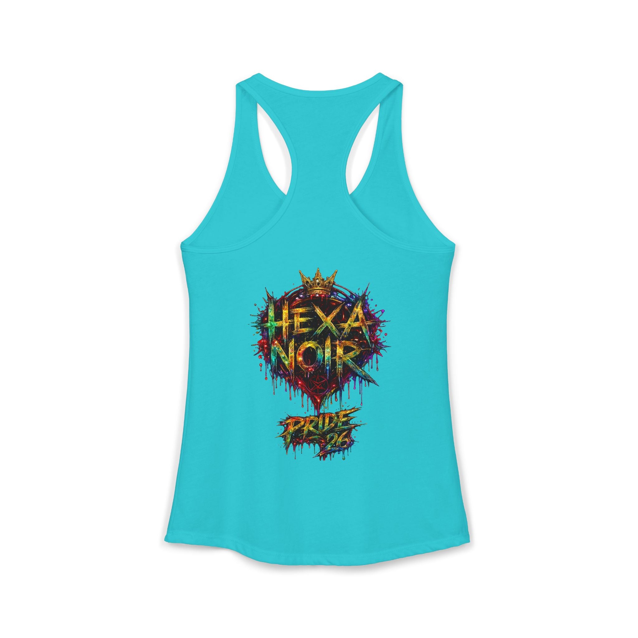 Kiss More Trans Girls Racerback Tank | Hexa Noir Pride '26 Collection
