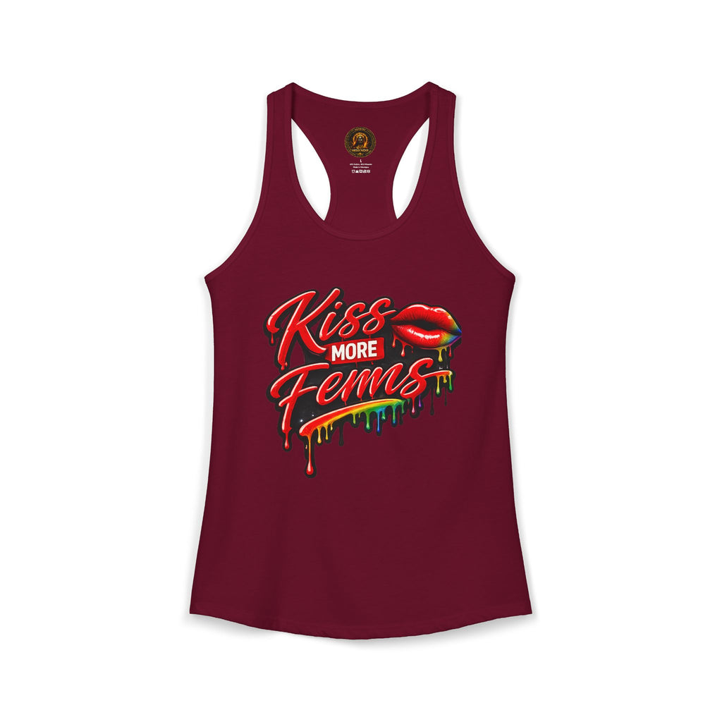 Kiss More Fems Pride Racerback Tank| Hexa Noir Pride '26 Collection
