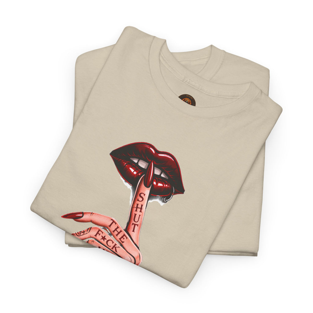 SILENCE. Statement Tee | Gothic Streetwear Shirt | Unisex Dark Aesthetic | Hexa Noir Graphic Tee