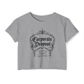 Corporate Dropout Crop Top — Gothic Festival Tee
