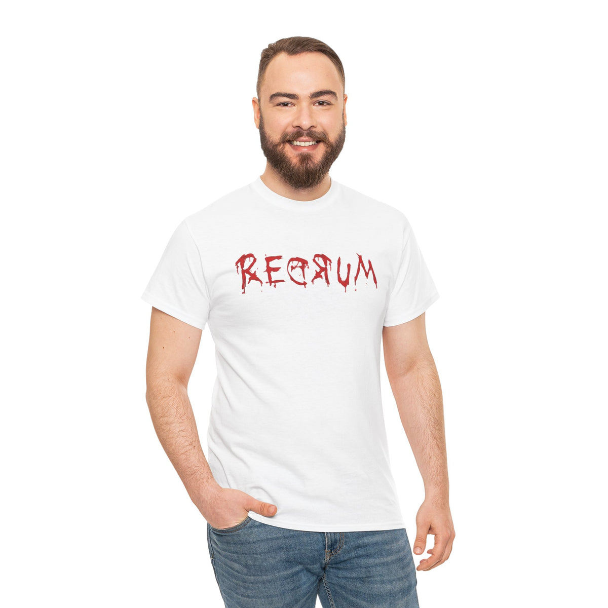 REDRUM' Design, Spooky T-Shirt, Halloween Apparel, Horror Movie Fan Gift, Unique Graphic Tee