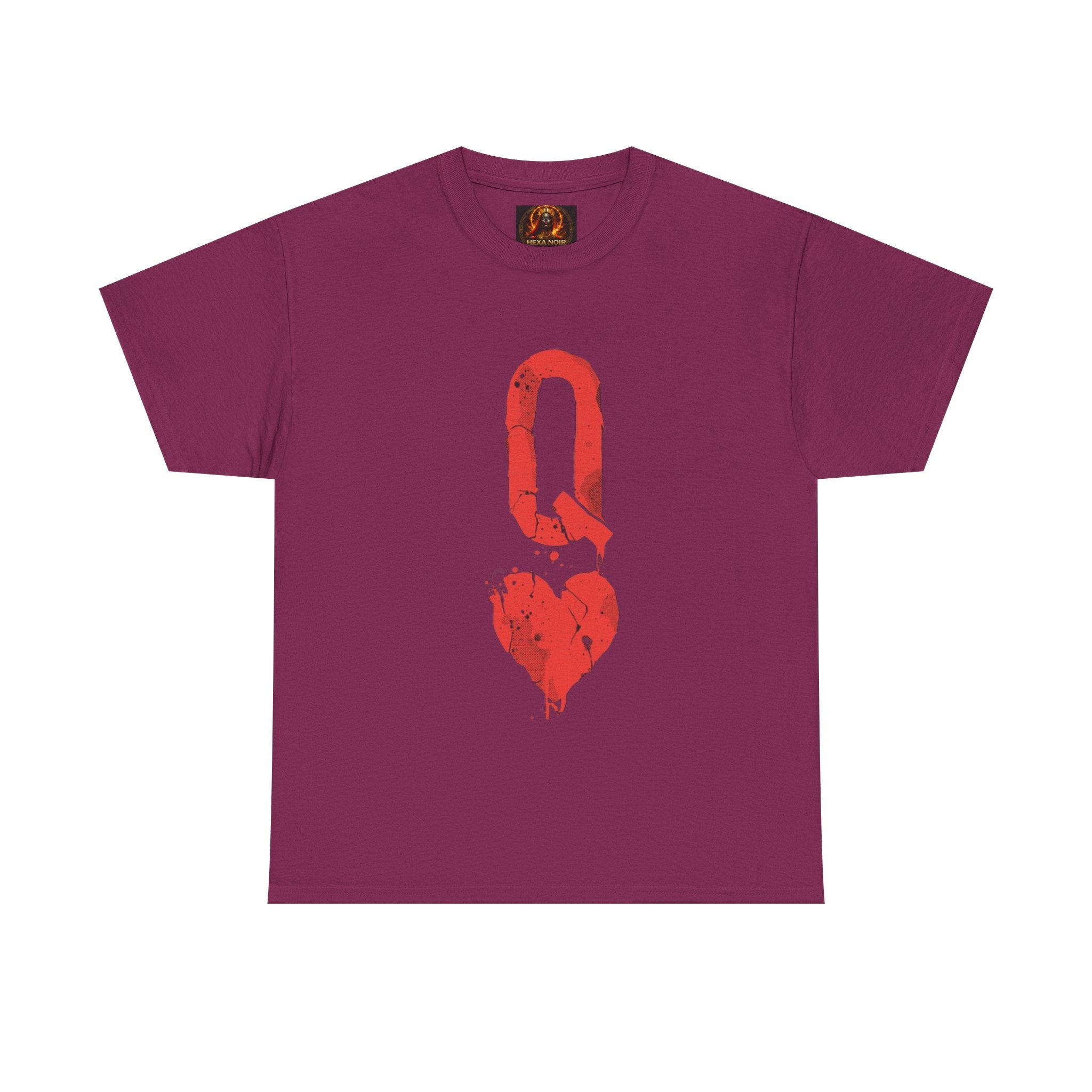 Queen of Hearts Unisex Graphic Tee — Romantic Playing Card Design