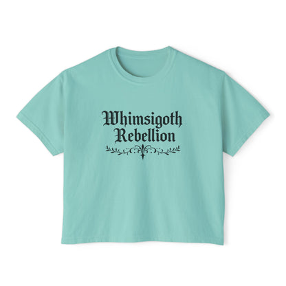 Whimsigoth Rebellion Boxy Tee — “Too Magical to Conform, Too Real to Ignore” Gothic Graphic Shirt
