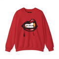 Vampire Bite Crewneck Sweatshirt | Gothic Streetwear | Dark Feminine Fashion | Edgy Alt Style |