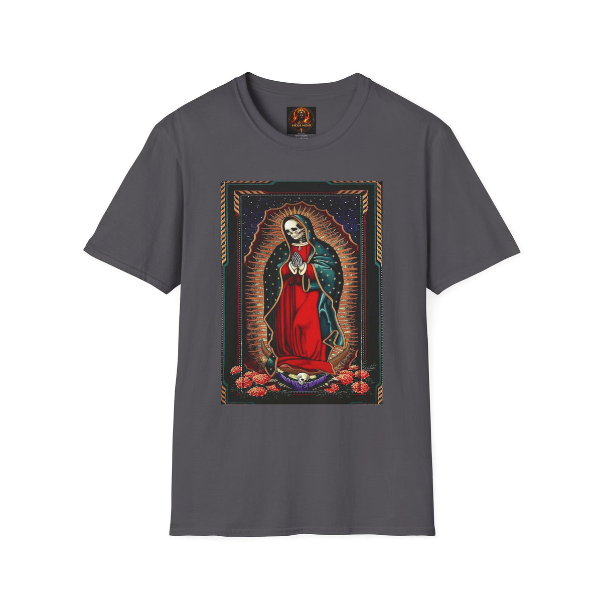 Día de los Muertos Skeleton Virgin T-Shirt, Softstyle Unisex Tee