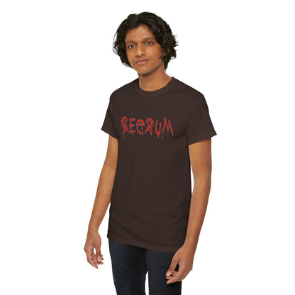 REDRUM' Design, Spooky T-Shirt, Halloween Apparel, Horror Movie Fan Gift, Unique Graphic Tee