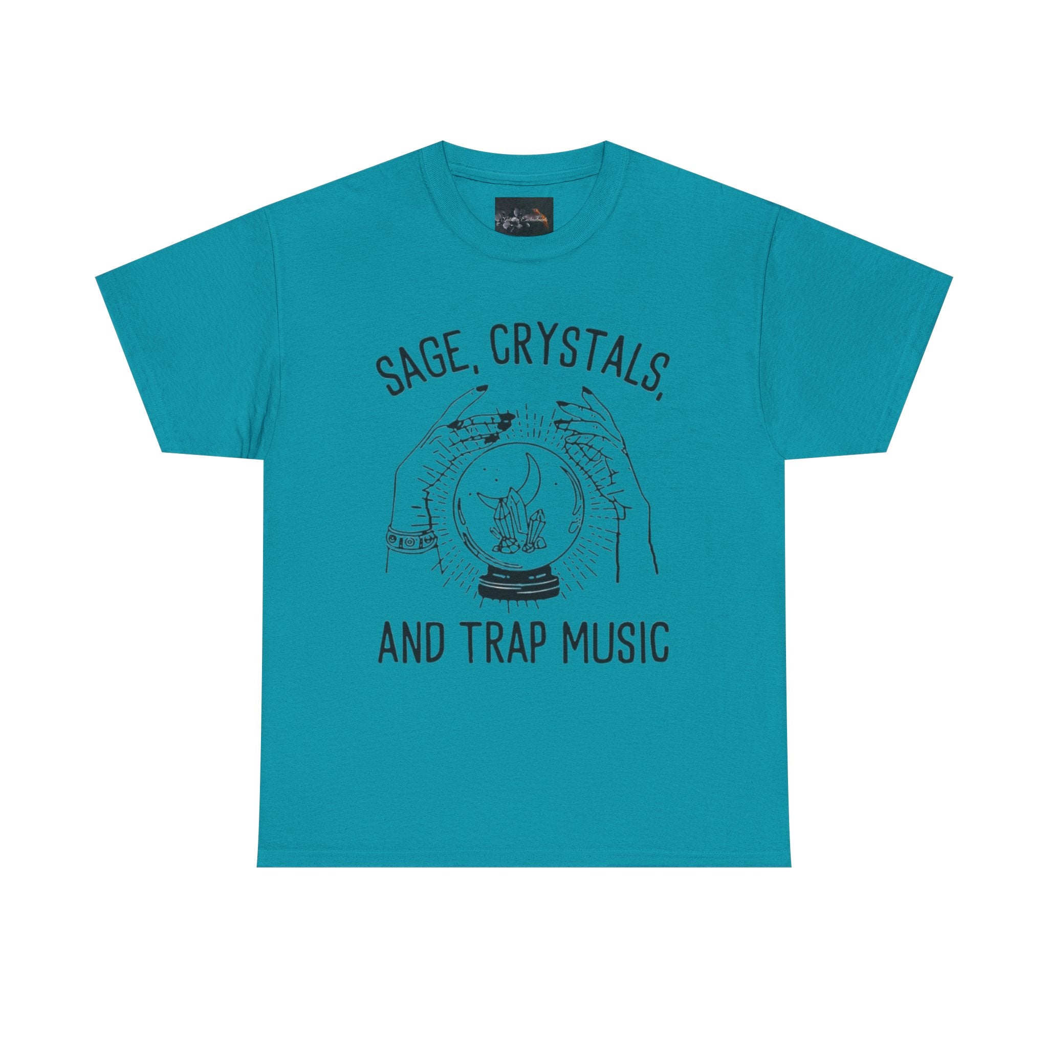 Salvia, Cristalli e Trap Music, Abbigliamento casual, Regalo per amanti della musica, Maglietta spirituale