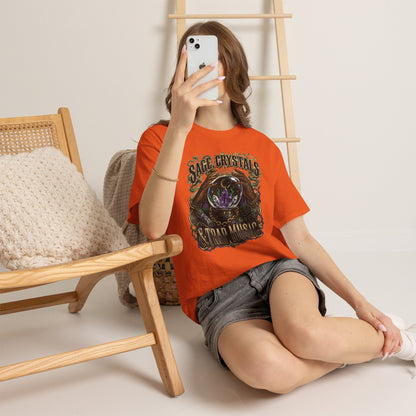 Sage, Crystals, and Trap Music, Casual Wear, Gift for Music Lovers, Spiritual Tee