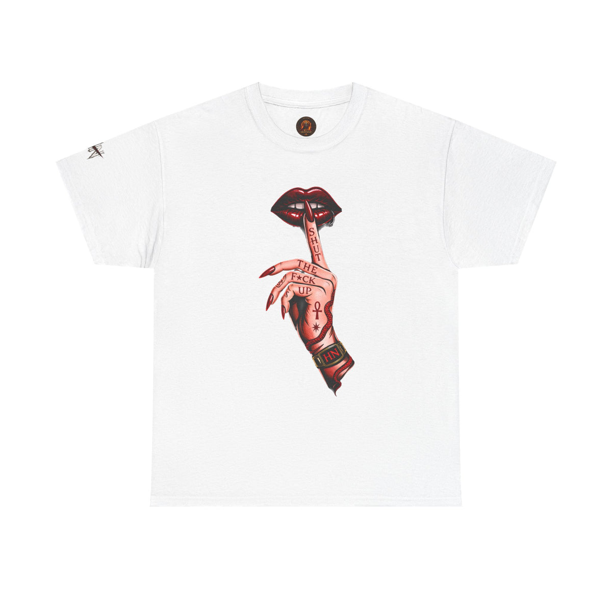 SILENCE. Statement Tee | Gothic Streetwear Shirt | Unisex Dark Aesthetic | Hexa Noir Graphic Tee
