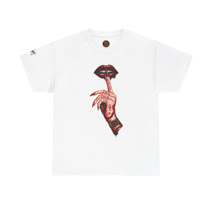 SILENCE. Statement Tee | Gothic Streetwear Shirt | Unisex Dark Aesthetic | Hexa Noir Graphic Tee