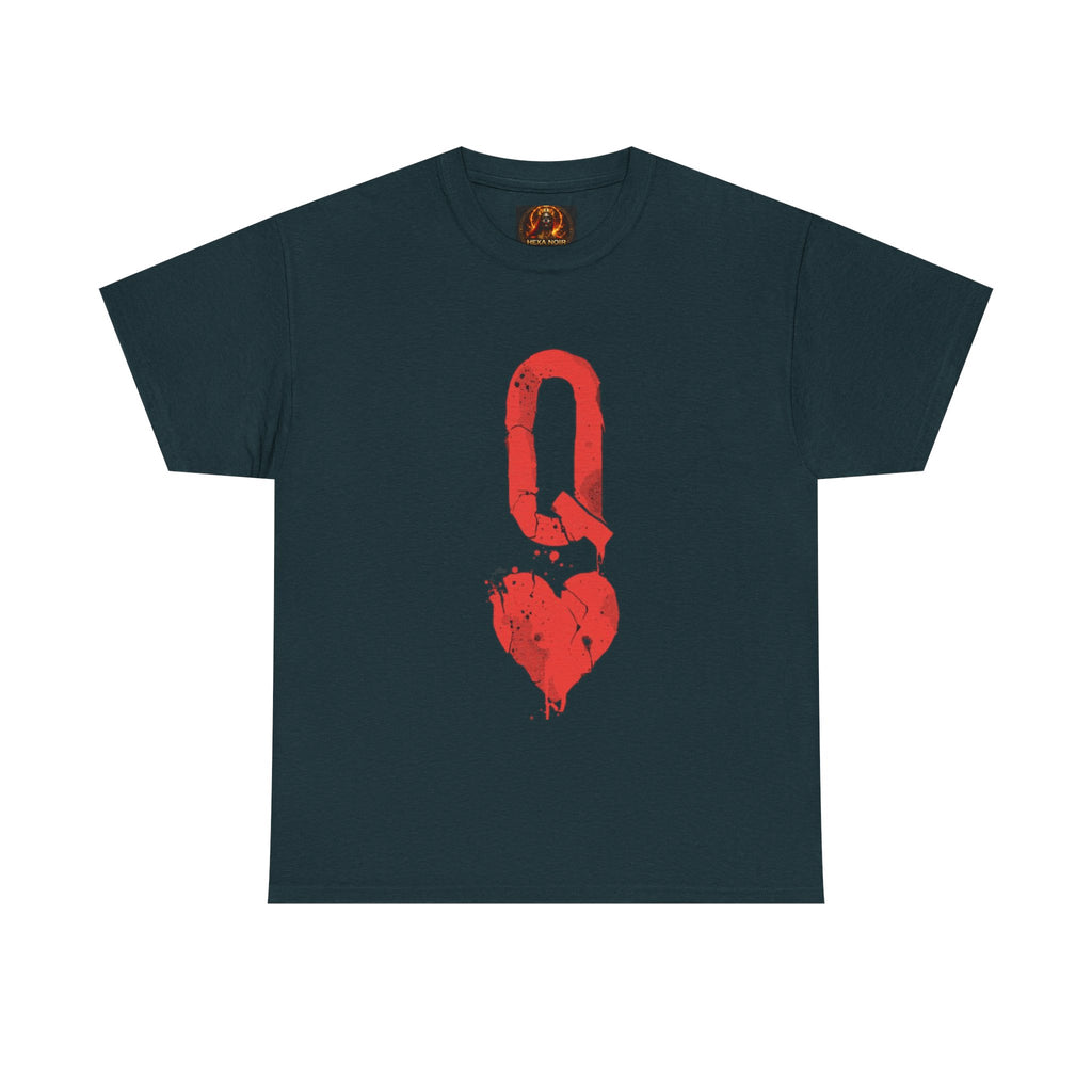 Queen of Hearts Unisex Graphic Tee — Romantic Playing Card Design