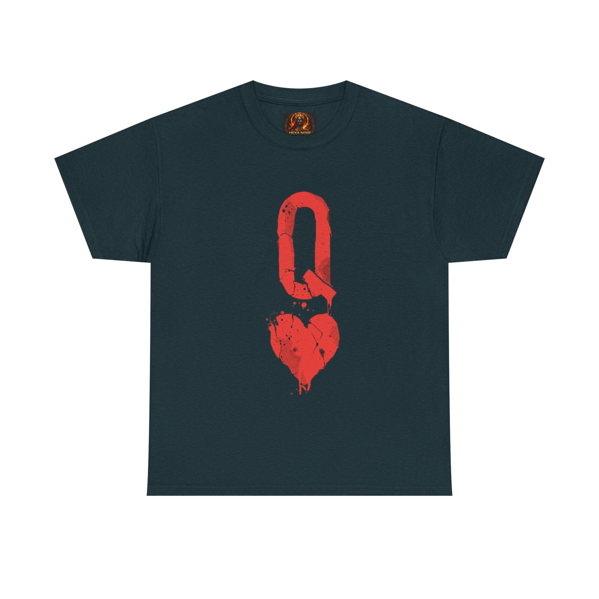Queen of Hearts Unisex Graphic Tee — Romantic Playing Card Design