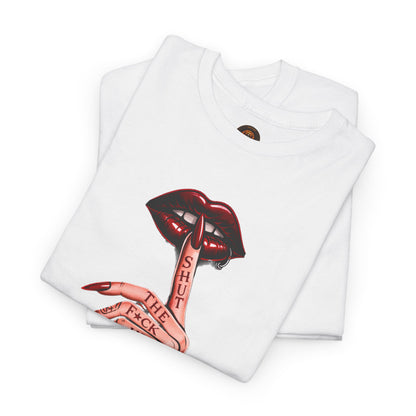 SILENCE. Statement Tee | Gothic Streetwear Shirt | Unisex Dark Aesthetic | Hexa Noir Graphic Tee