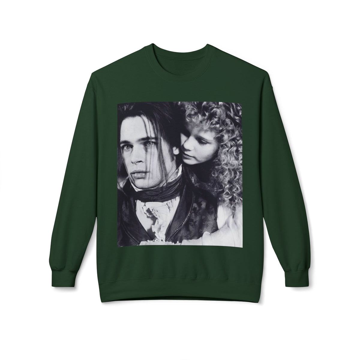 Vampire Romance Fleece Crewneck Sweatshirt, Cozy Sweatshirt, Gothic Fashion