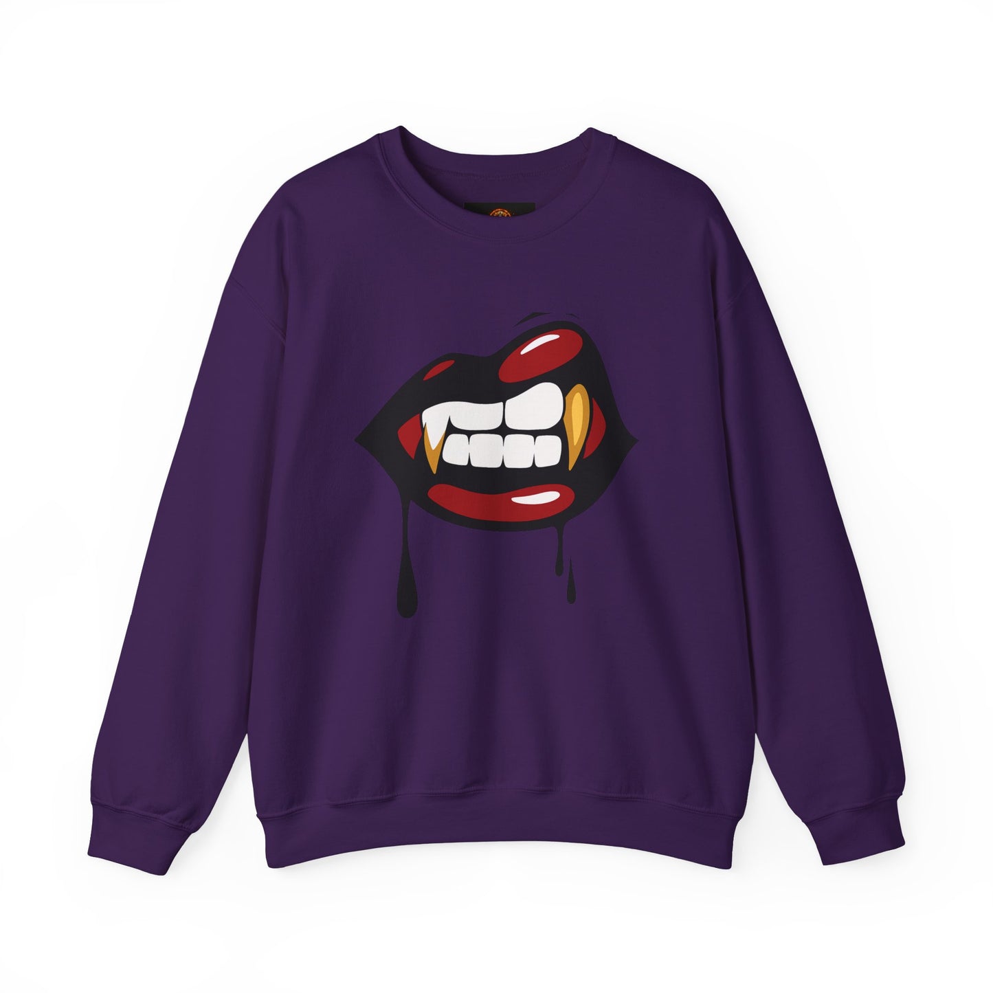 Vampire Bite Crewneck Sweatshirt | Gothic Streetwear | Dark Feminine Fashion | Edgy Alt Style |