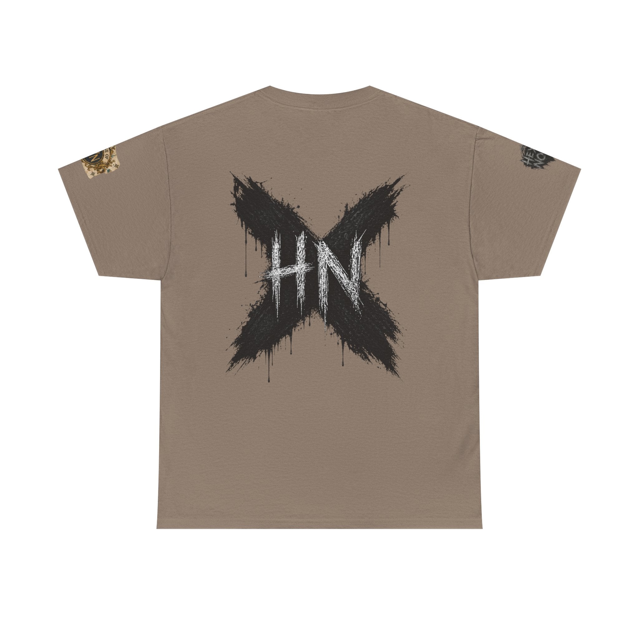 Thick & Thriving Graphic Tee — Bold Gothic Lettering with Distressed X Back