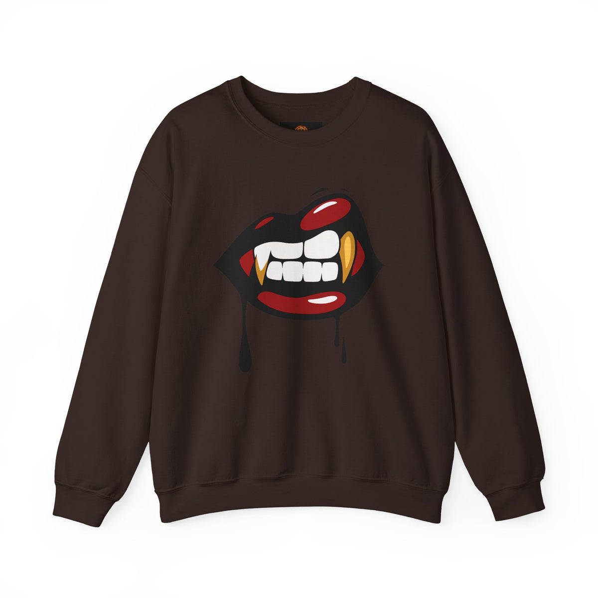 Vampire Bite Crewneck Sweatshirt | Gothic Streetwear | Dark Feminine Fashion | Edgy Alt Style |
