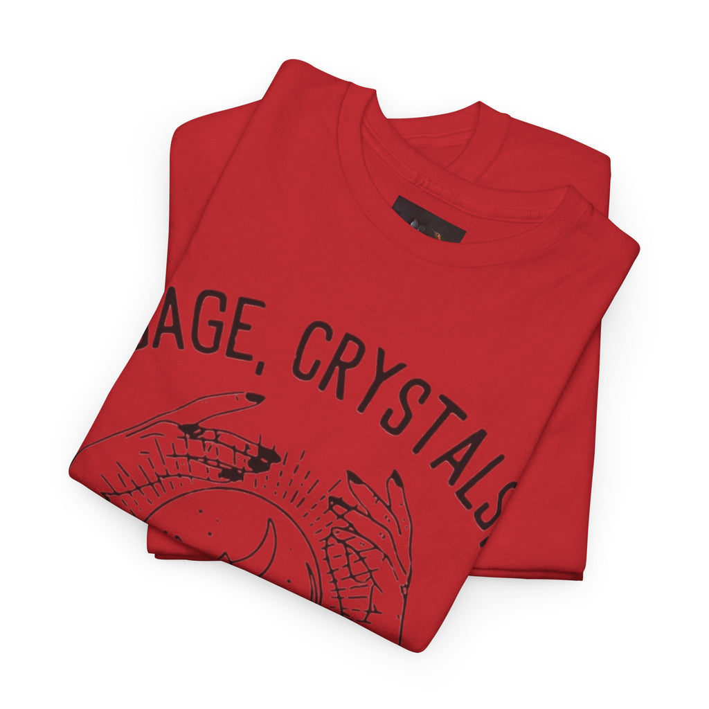 Salvia, Cristalli e Trap Music, Abbigliamento casual, Regalo per amanti della musica, Maglietta spirituale