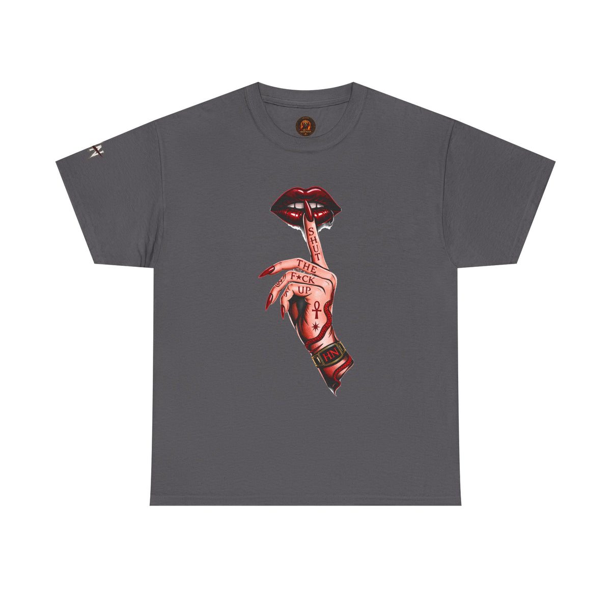 SILENCE. Statement Tee | Gothic Streetwear Shirt | Unisex Dark Aesthetic | Hexa Noir Graphic Tee