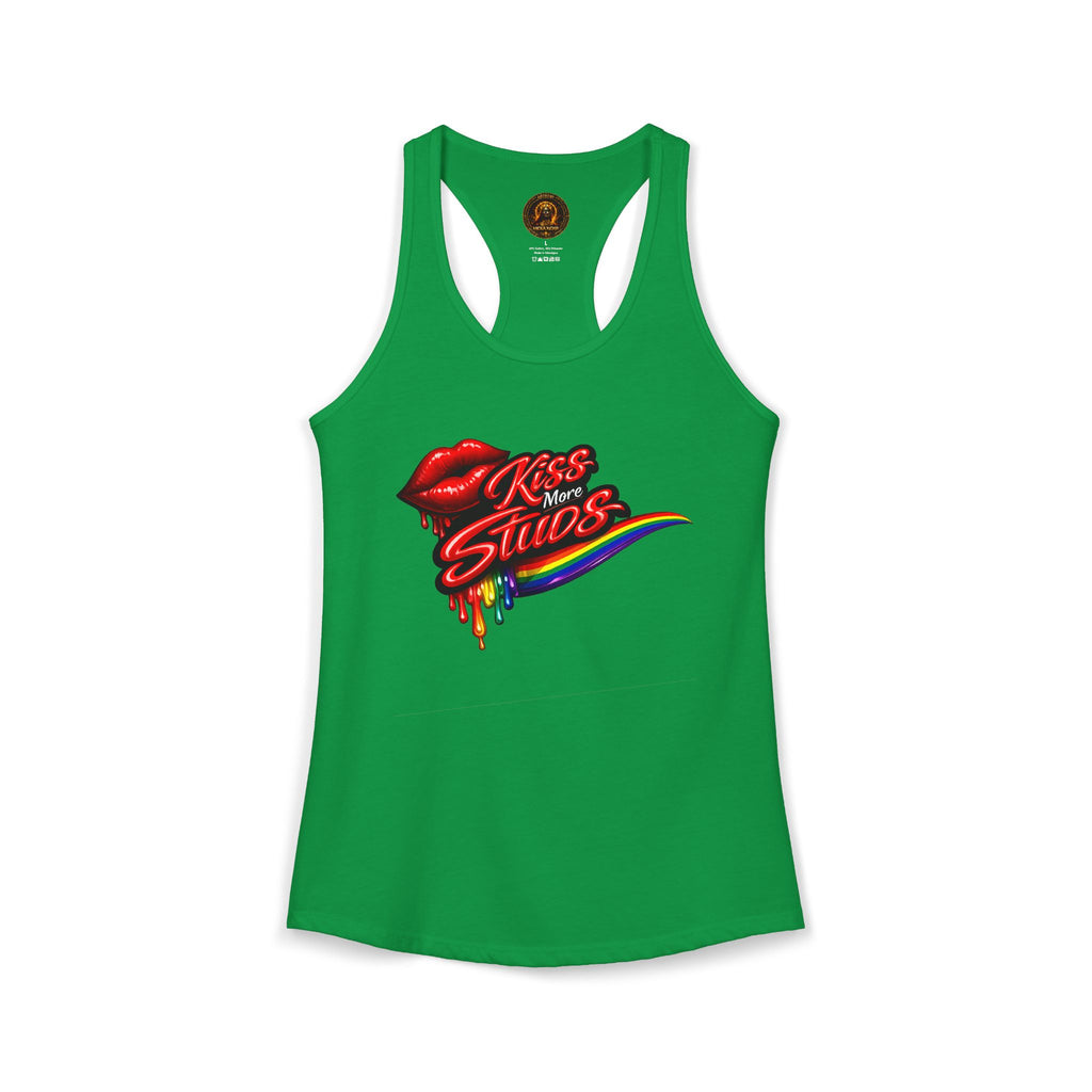 Kiss More Studs Racerback Tank  | Hexa Noir Pride '26