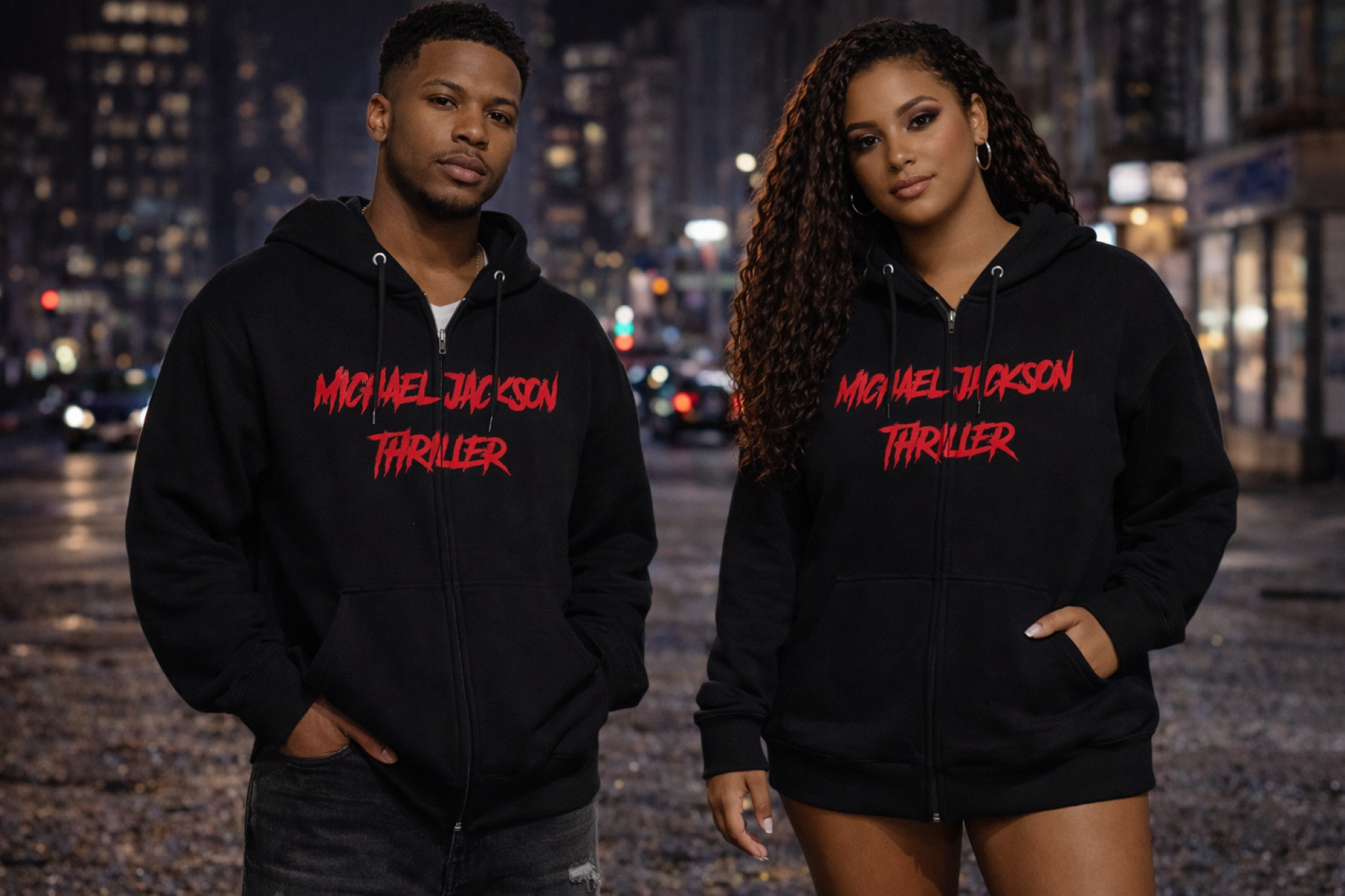 Thriller Vibes Zip Hoodie